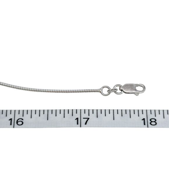 Vintage Sterling Silver 925 1.2mm Snake Chain Necklace 18" - Picture 2 of 3